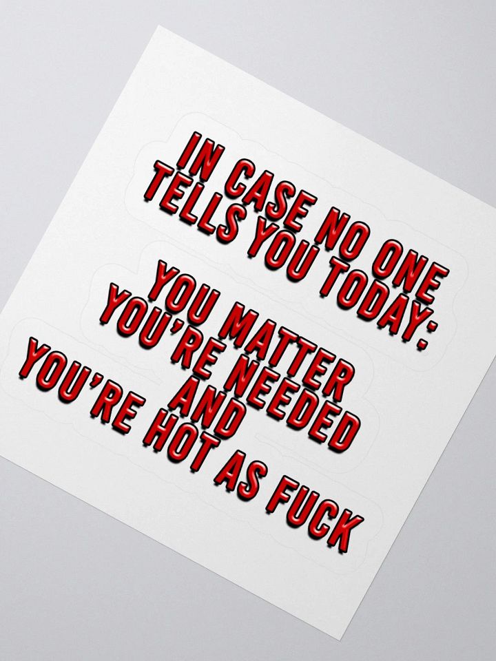 In Case Sticker product image (5)