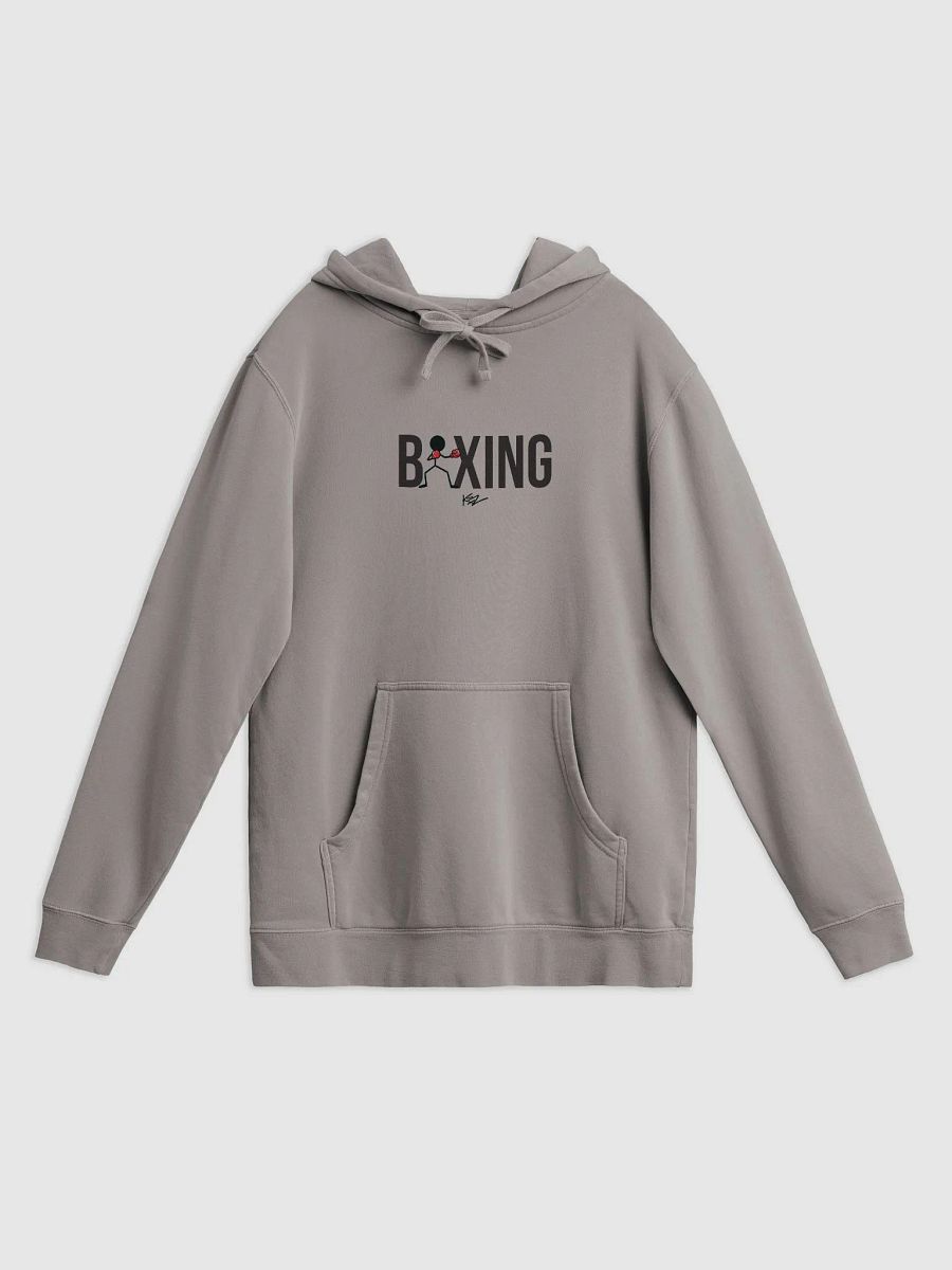 BOXING STICKMAN HEAVYWEIGHT HOODIE - CEMENT product image (1)