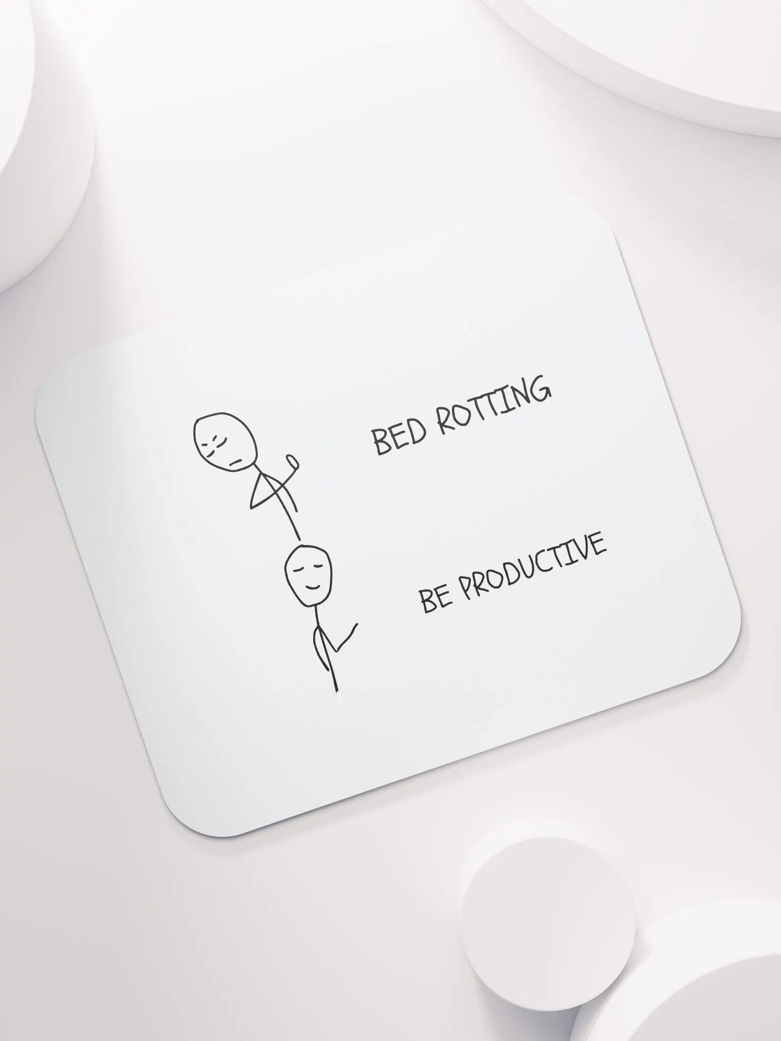 Bed Rotten vs Be Productive Mouse Pad product image (7)