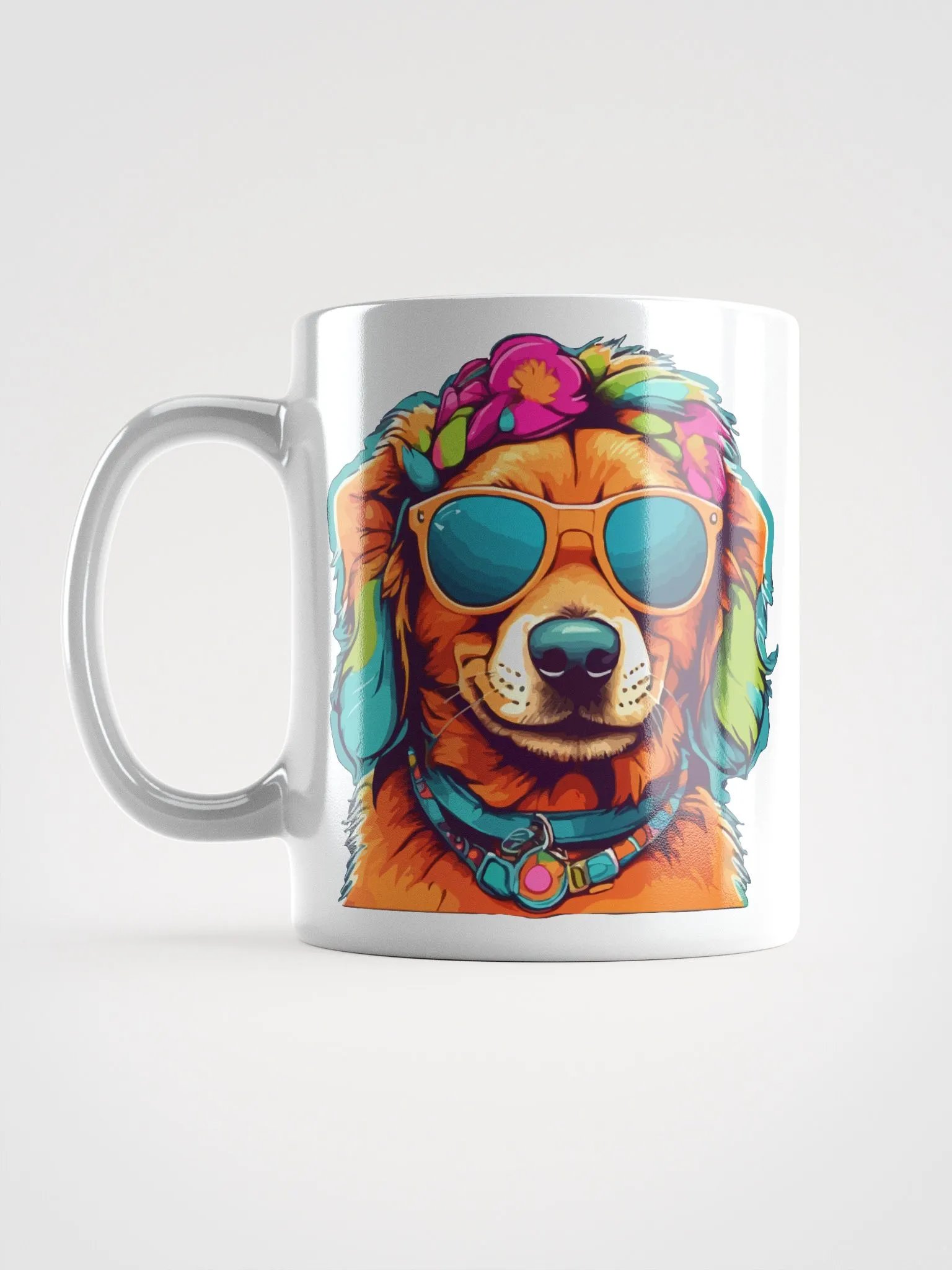 Hippie Dog 4 , Mug product image (12)
