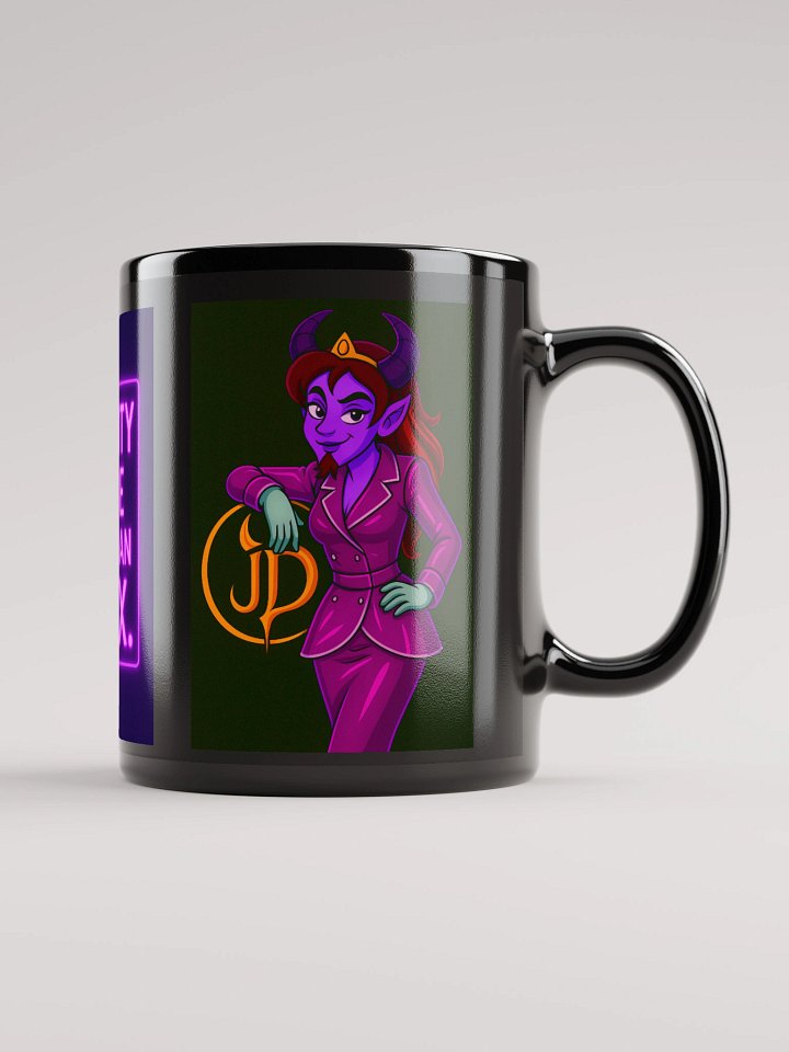 Unreality Fits Me Mug – Jaz the Glam Demonette | Surreal Alt Femme Coffee Cup product image (1)