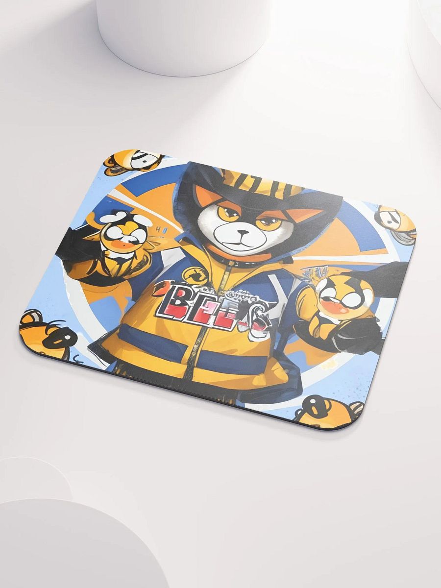Buzzing Raccoon Sports Mouse Pad product image (3)