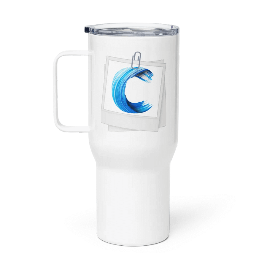 C - Brushstroke Travel Mug product image (1)