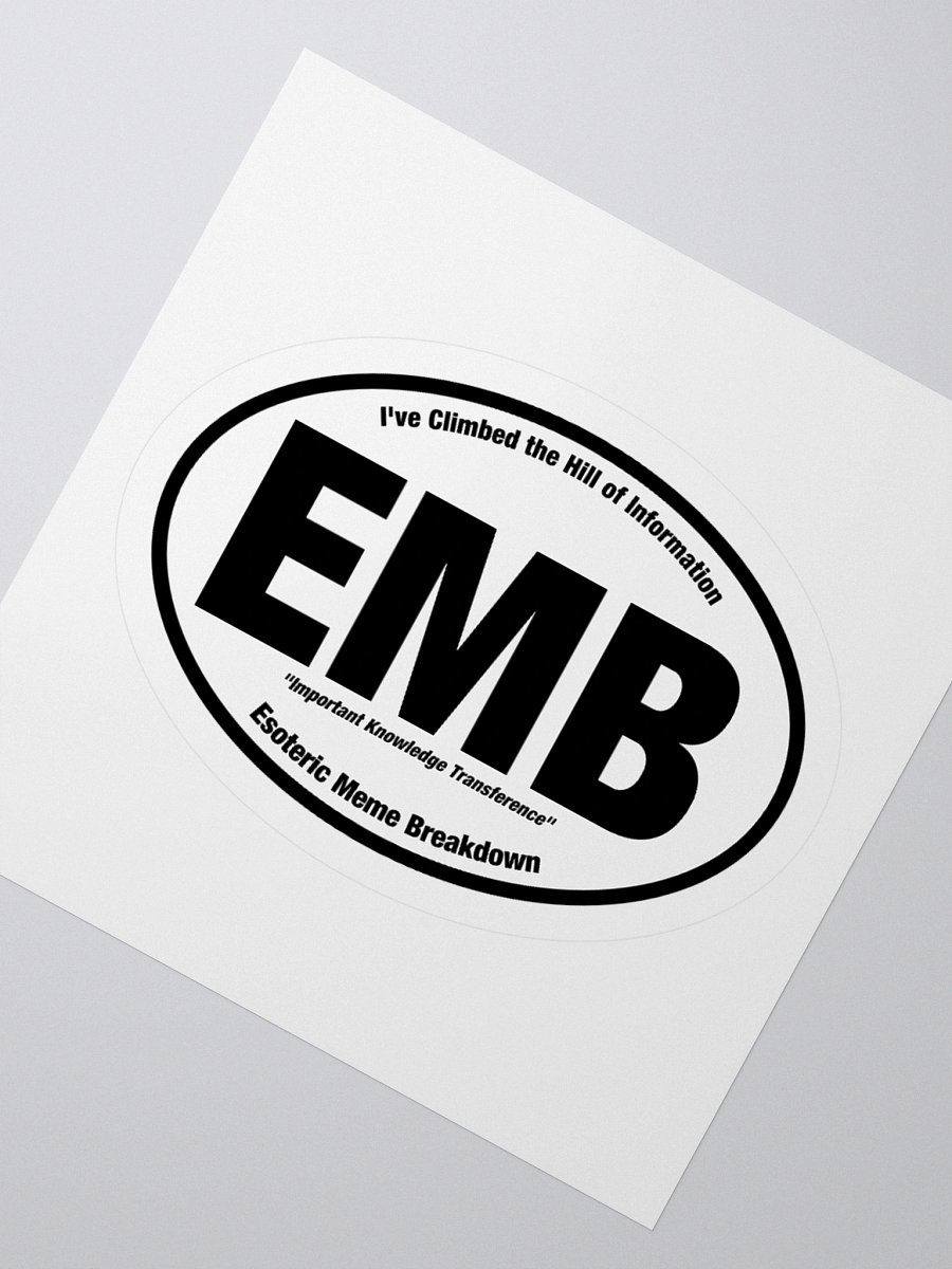 Esoteric Meme Breakdown "EMB" Sticker - Small product image (3)
