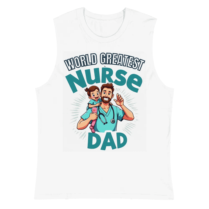 Nurse Dad Superhero Muscle Tank product image (6)