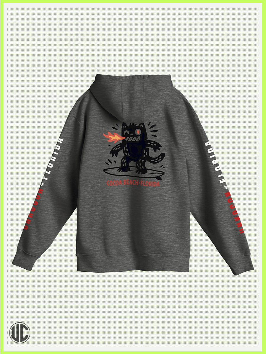 Beach Hoodie | Cocoa Beach Graphic Surf Hoodie | Unisex Pullover Hoodie product image (4)
