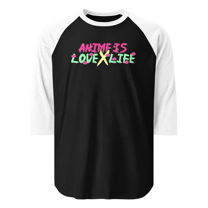 Anime Is Love X Life Baseball Tee product image (1)