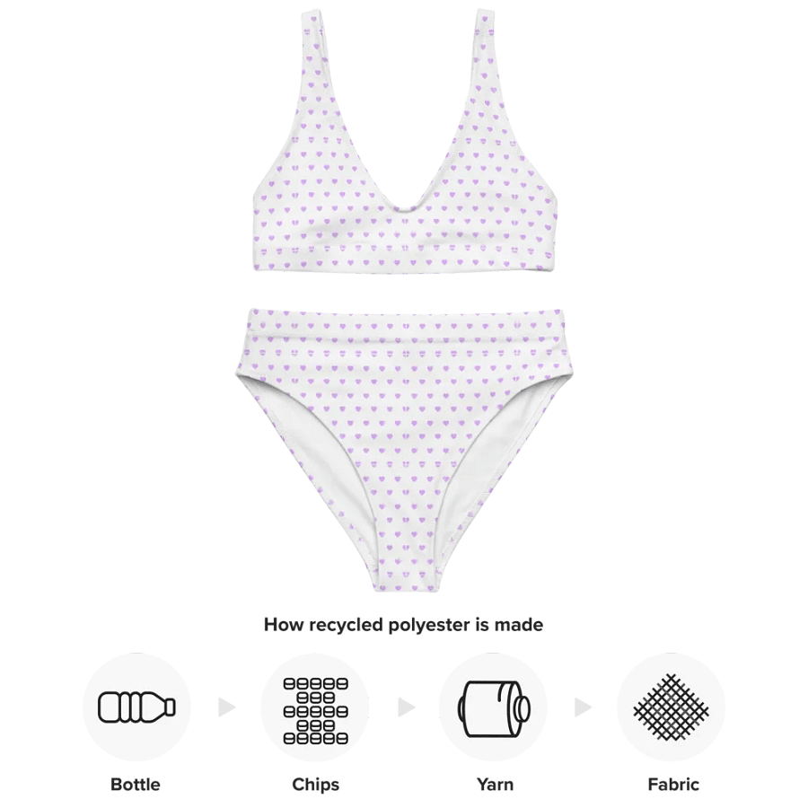 Pastel Heart Seamless Pattern High Waisted Bikini - V11 product image (4)