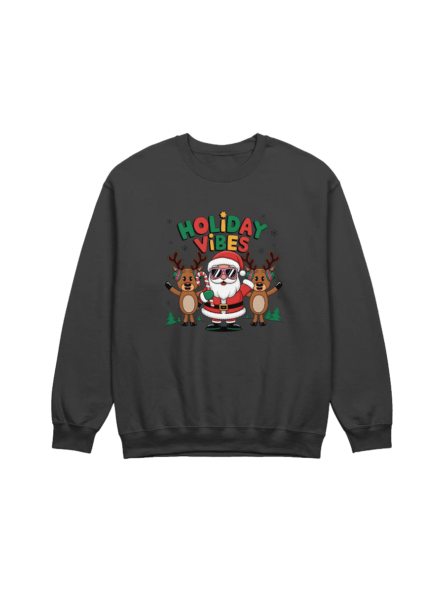 Santa's Holiday Vibes Christmas Sweatshirt – Cozy, Stylish, and Festive Apparel product image (1)