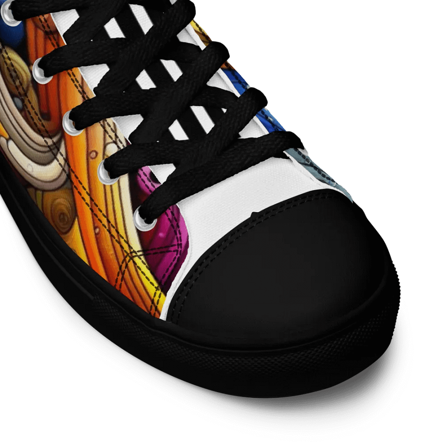 Women's High Top Canvas Shoes -colourful vibrant and trendy design product image (9)