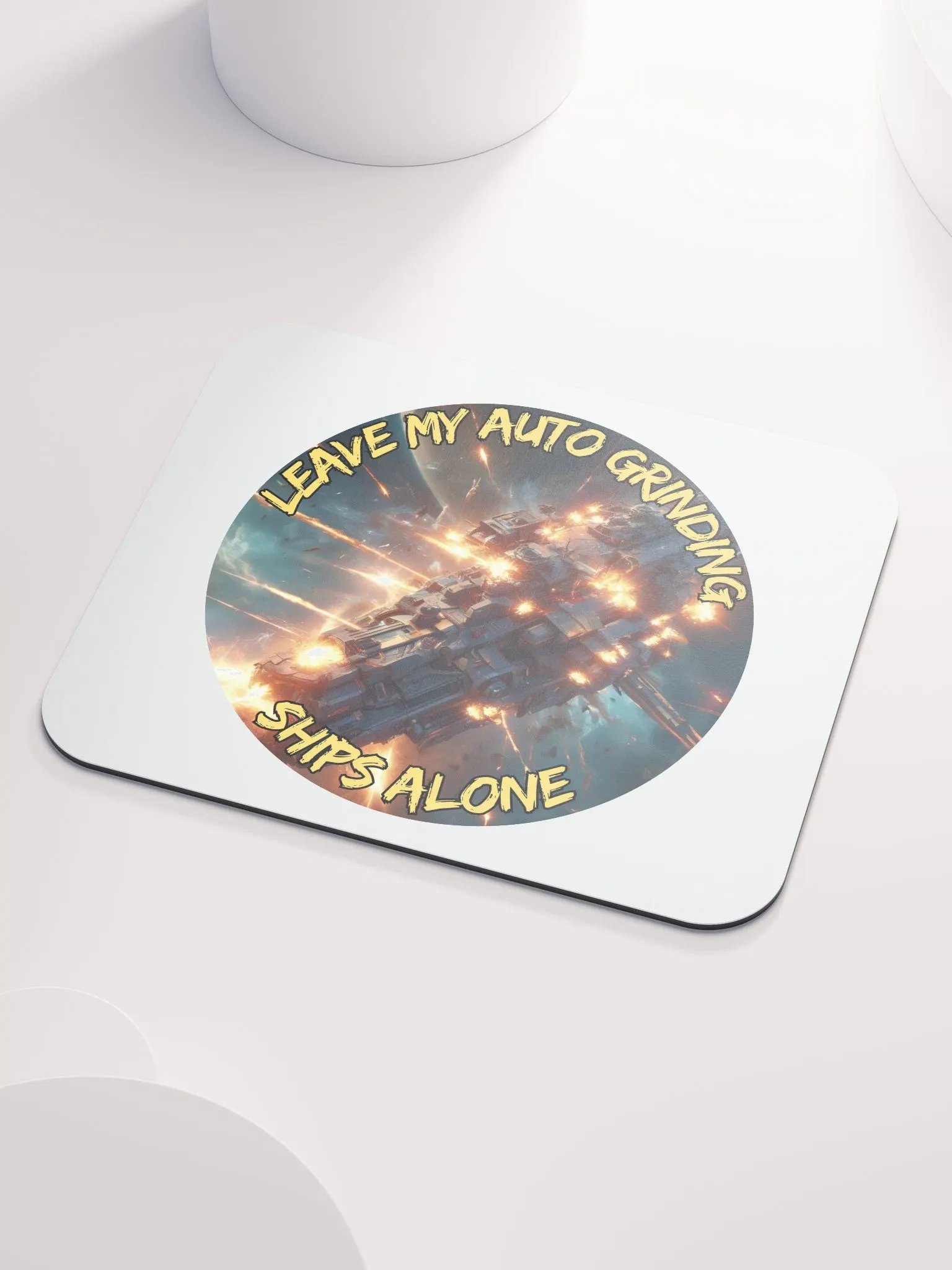 Futuristic Spaceship Blast Mouse Pad product image (3)