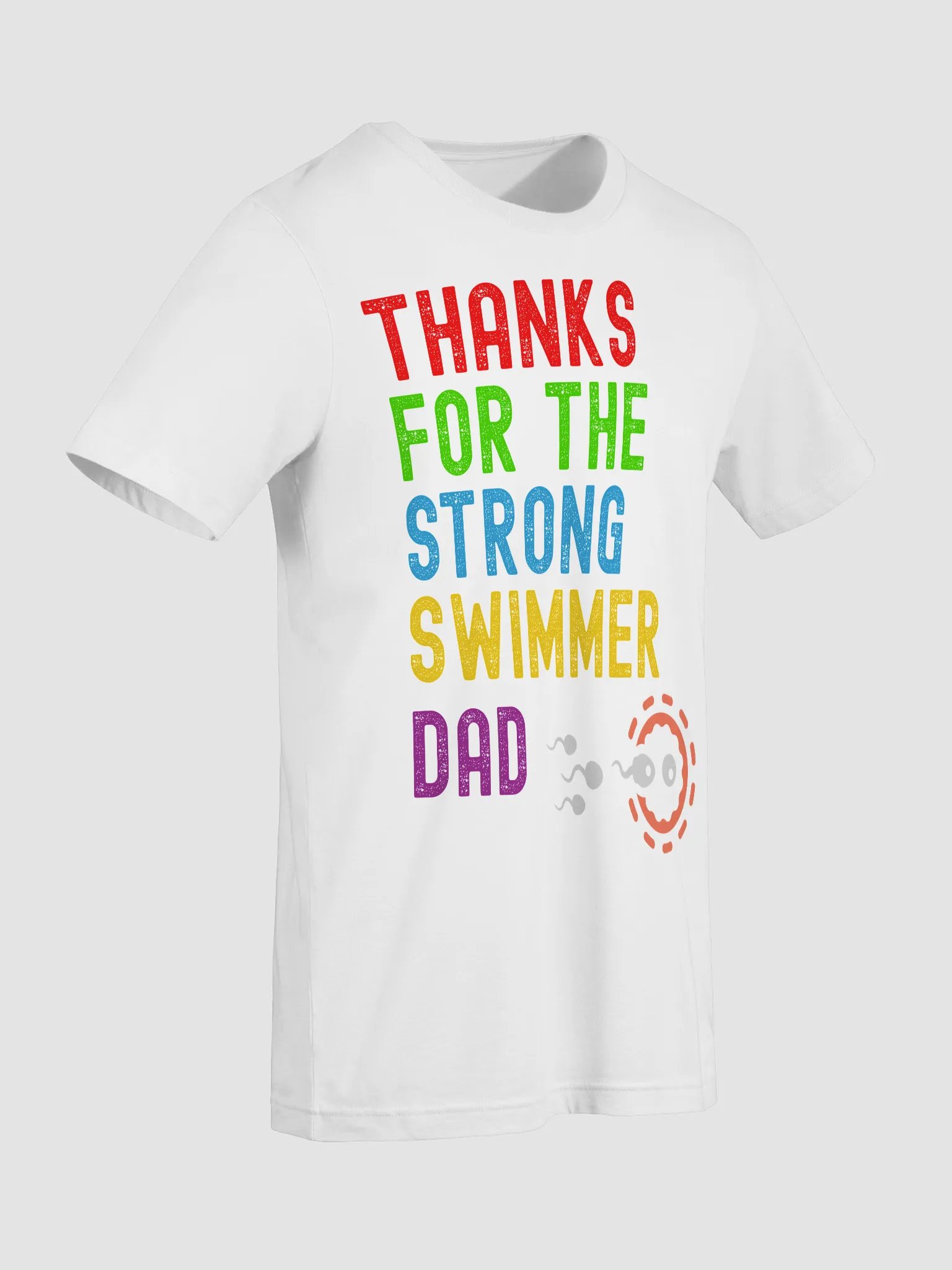 Colorful Graphic Swimmer Dad T-Shirt product image (99)