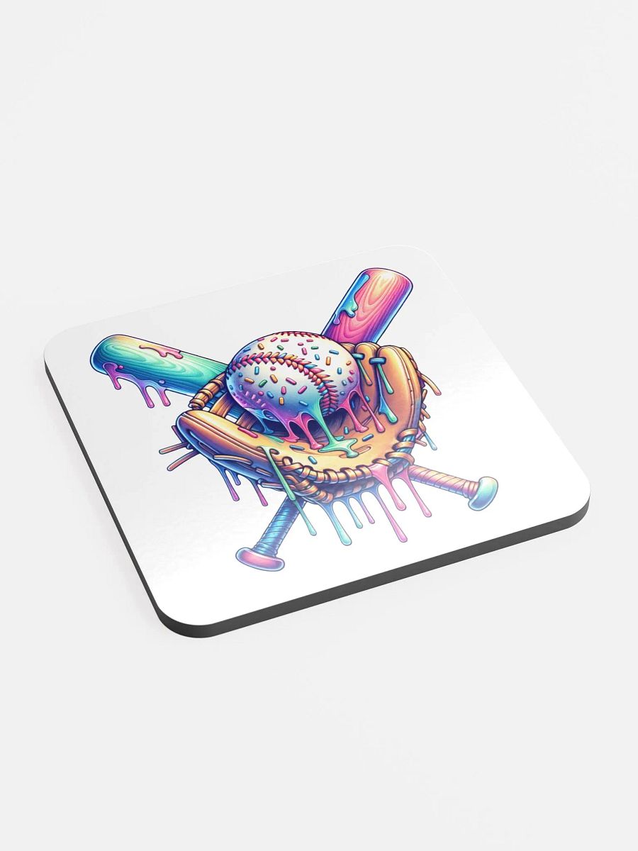 Ice Cream Sprinkles Baseball Meltdown Coaster product image (3)