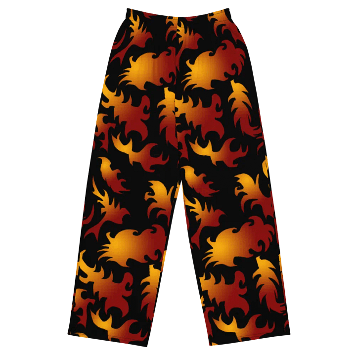 Abstract Flames Wide Leg Pants product image (2)