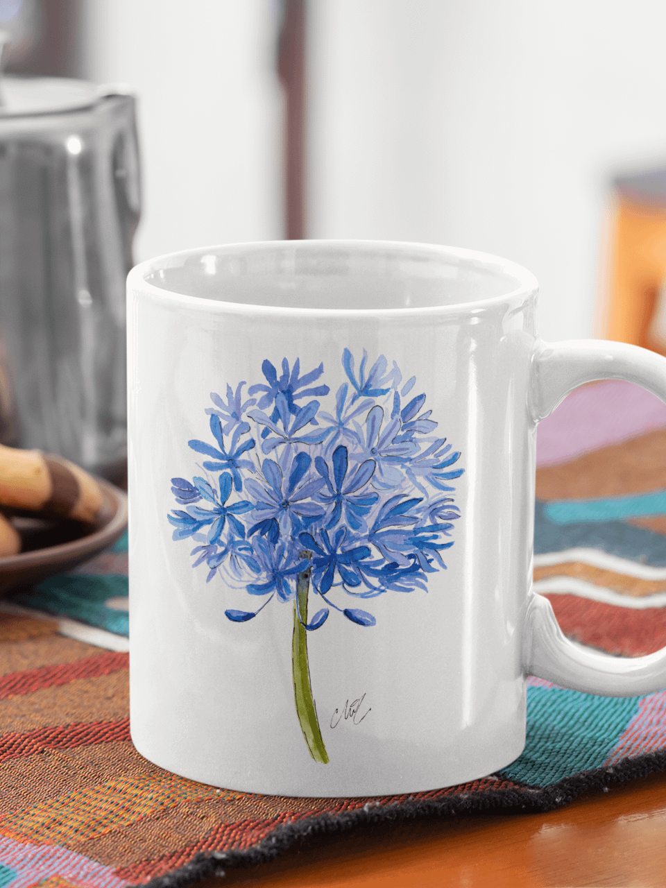 Blue Agapanthus Mug product image (23)