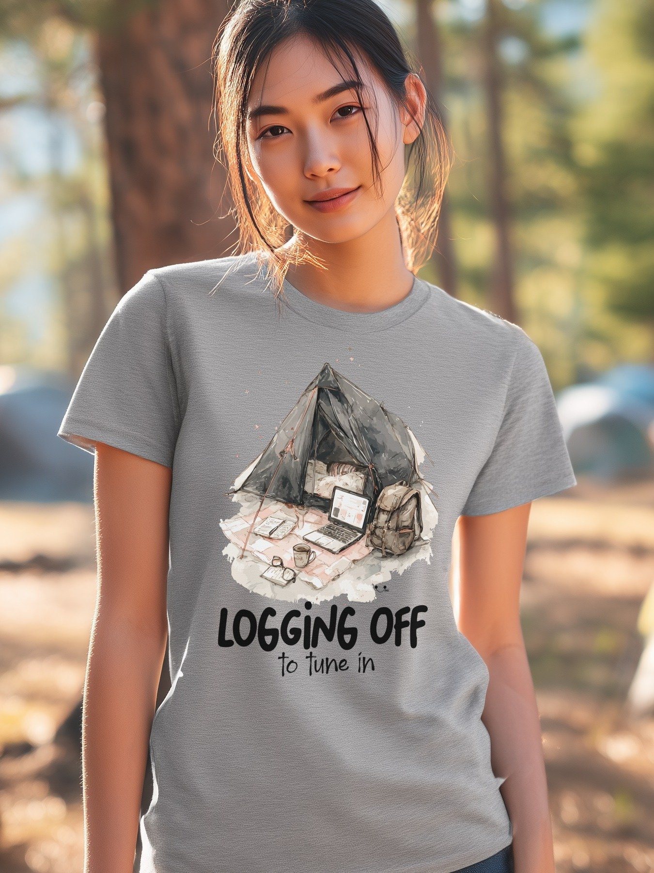 ⛺💻☕ Logging Off Tent product image (4)