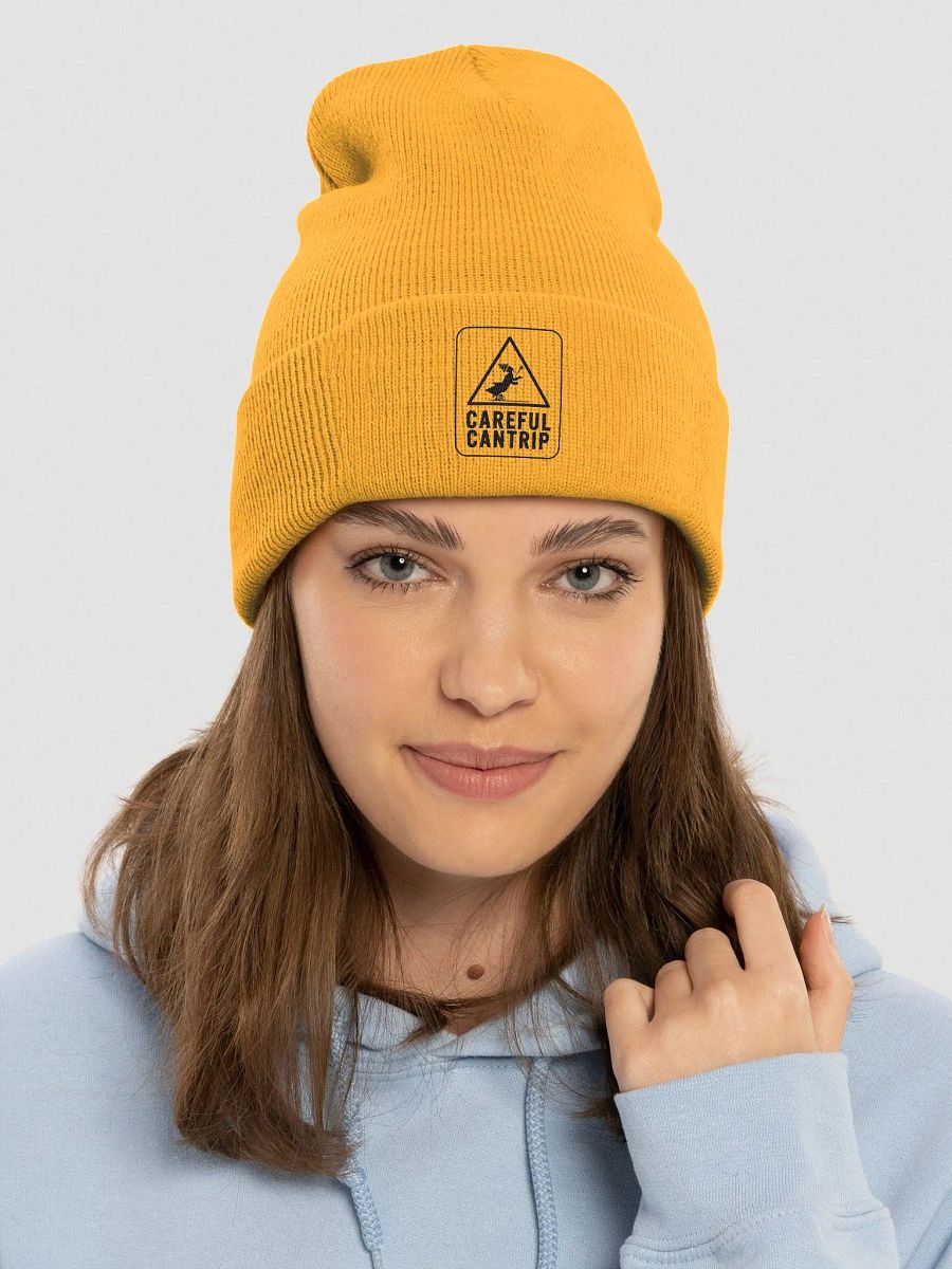 Careful Cantrip Beanie - Black Logo product image (3)
