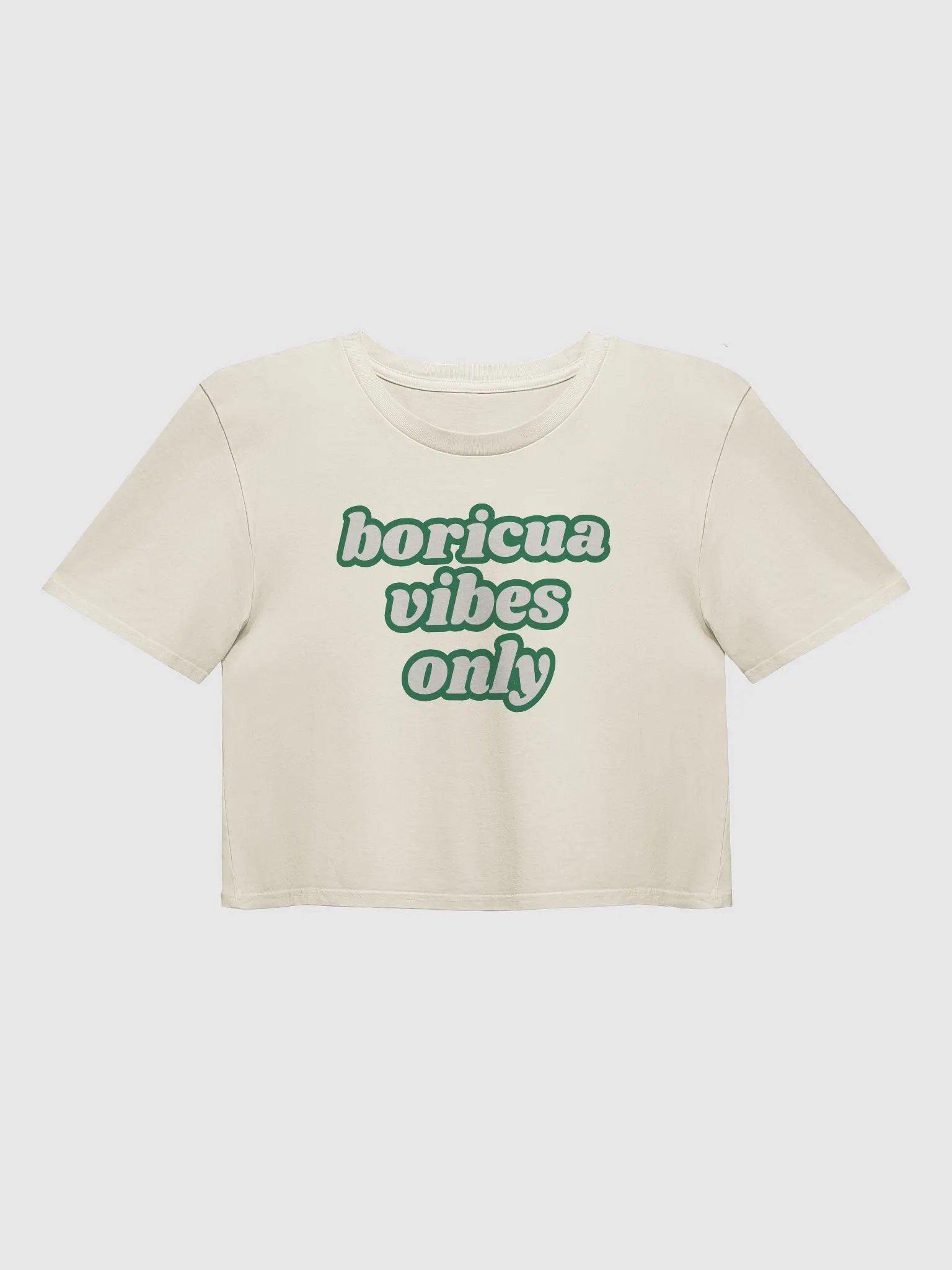 Boricua Vibes Only Crop Top product image (1)