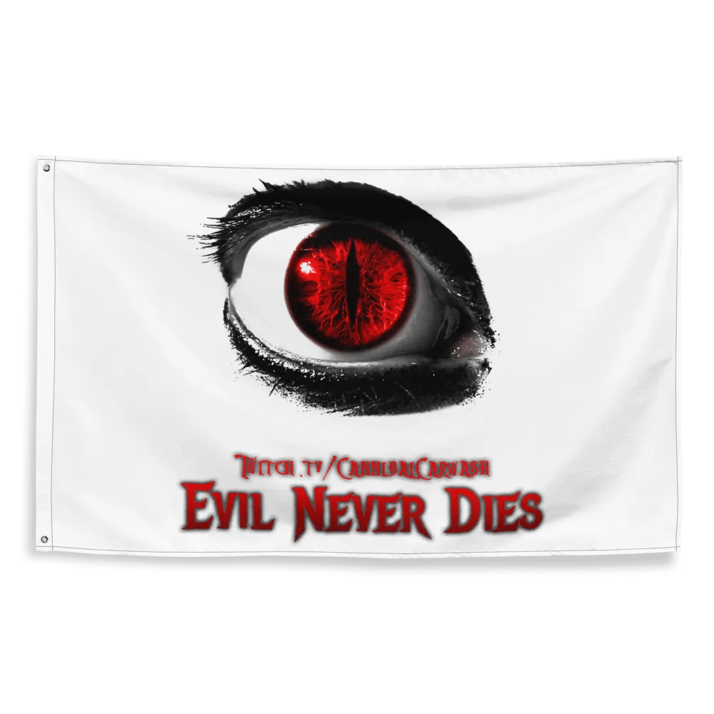 Evil Never Dies Logo Flag product image (2)