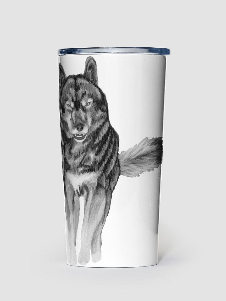 Wolf Drawing Travel Cup product image (1)