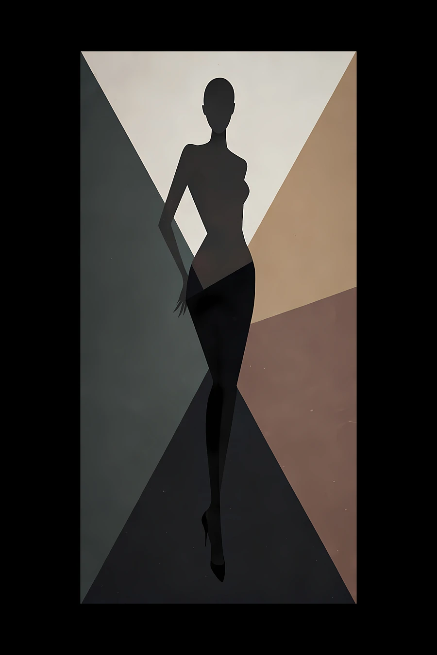 Abstract Geometric Woman Silhouette product image (23)