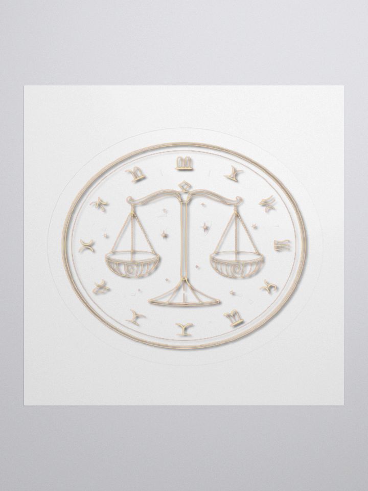 Libra Scales Kisscut Sticker product image (3)
