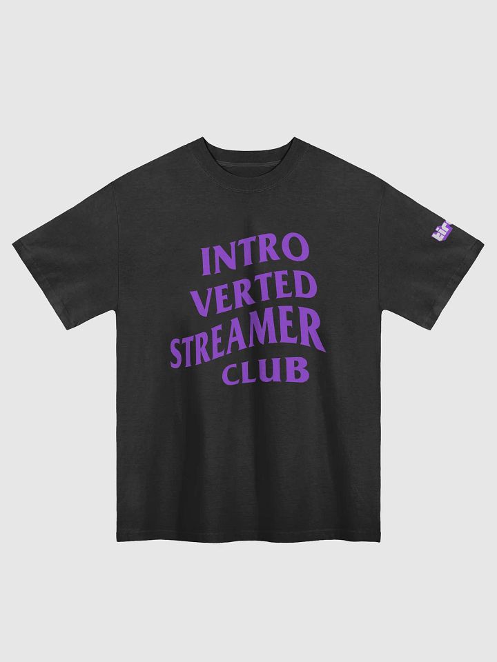 Introverted Streamer Club "Team Purple" Oversized Tee product image (11)