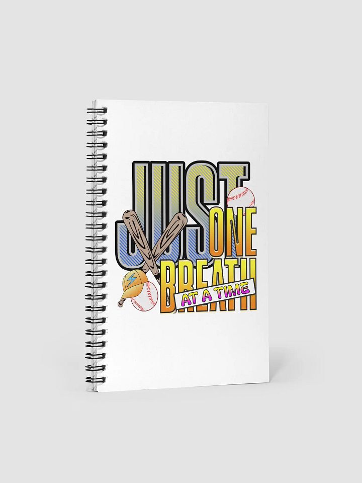 Just One Breath At A Time Baseball Easy Spiral Notebook product image (2)
