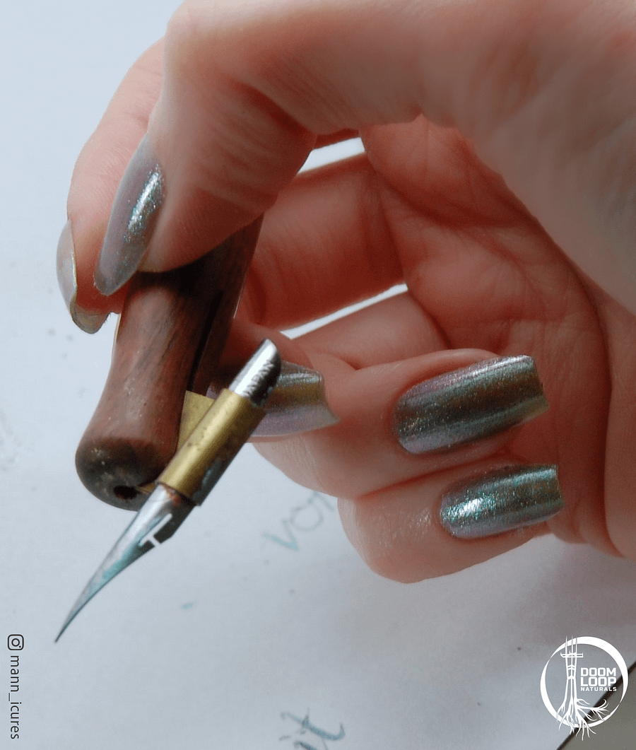 WORD VOMIT - Green Shimmer Silver Plum Shifty Nail Polish product image (5)