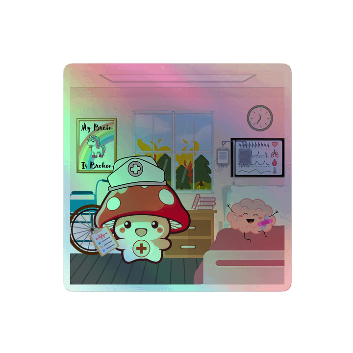 My Brain Is Broken | Holo Sticker product image (2)