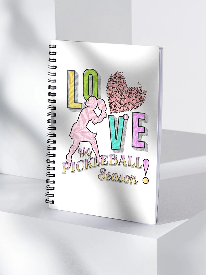 Love My Pickleball Season Female Spiral Notebook product image (1)