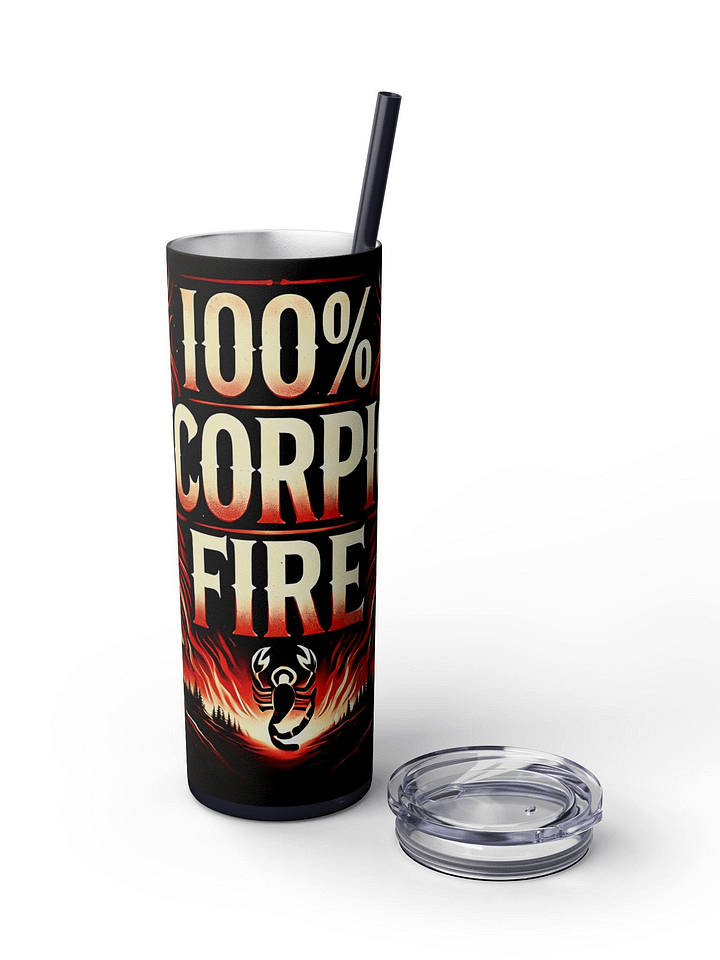 100% Scorpio Fire Tumbler Wrap | Bold Fiery Scorpio Zodiac Design | Astrology-Themed Gift for Passionate Scorpio Lovers product image (2)