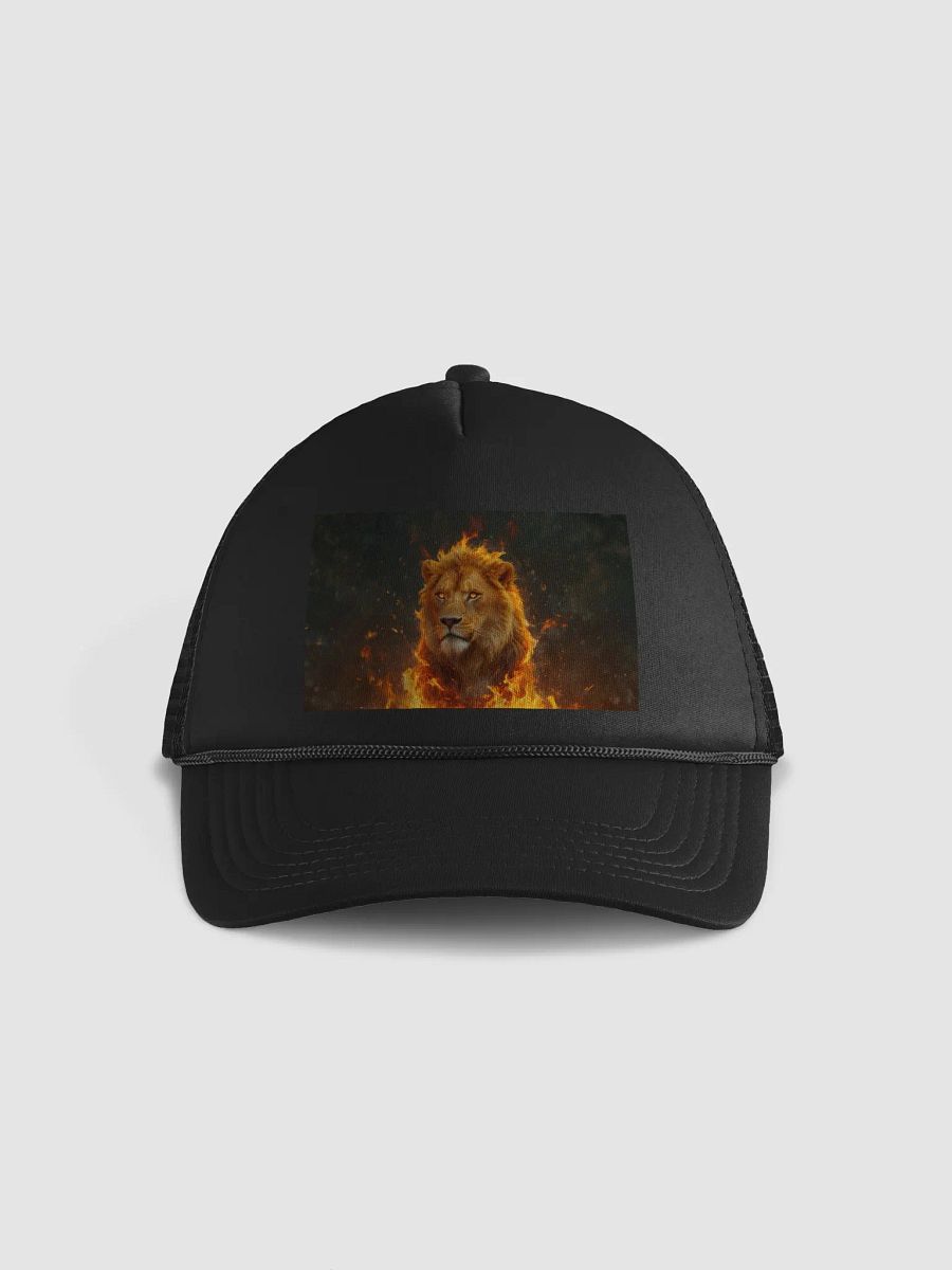 Majestic Fire Lion Foam Trucker Hat product image (1)