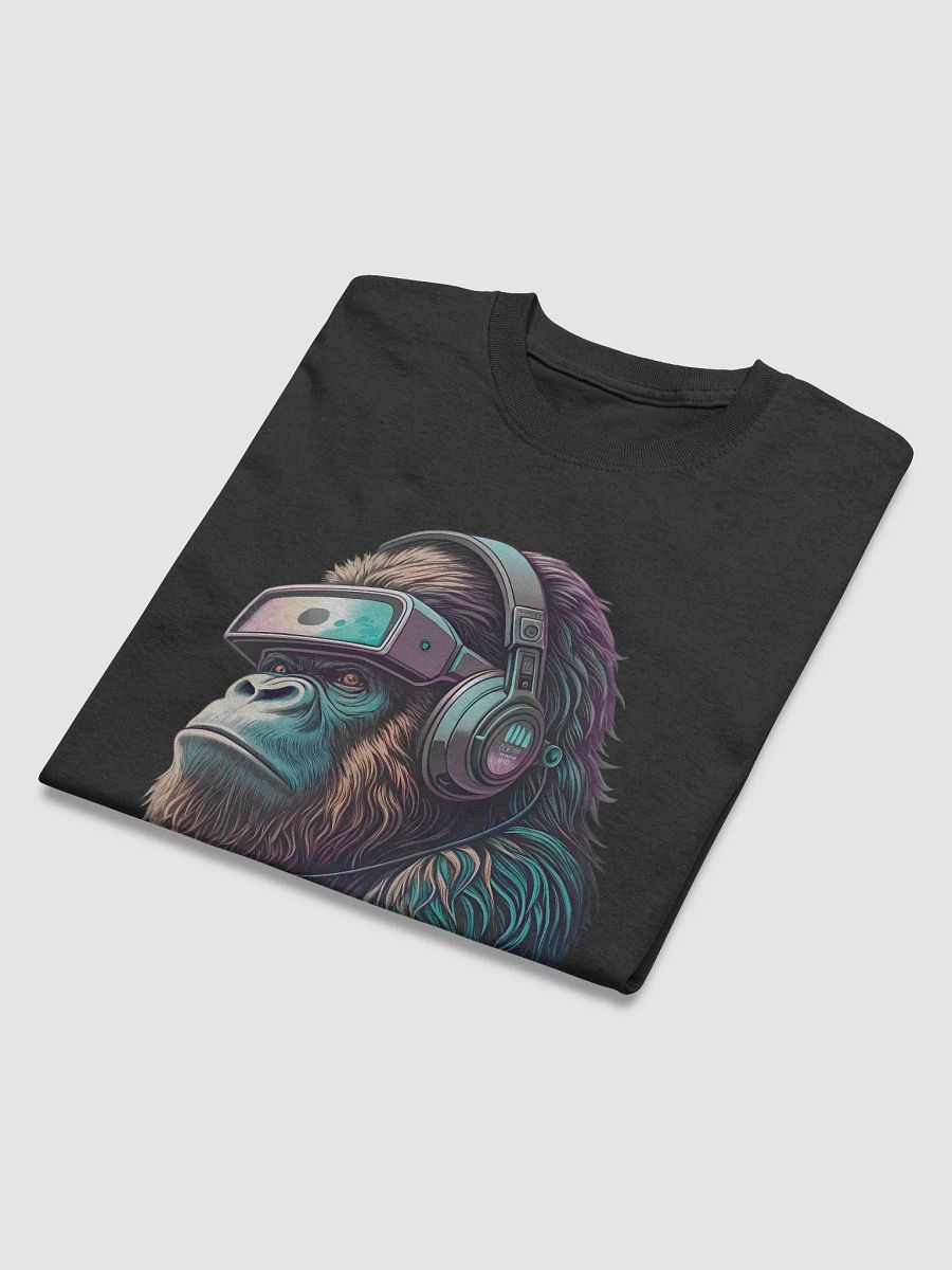 Cyberpunk Gorilla VR Headset T-Shirt – Futuristic Gaming Unisex Tee product image (3)