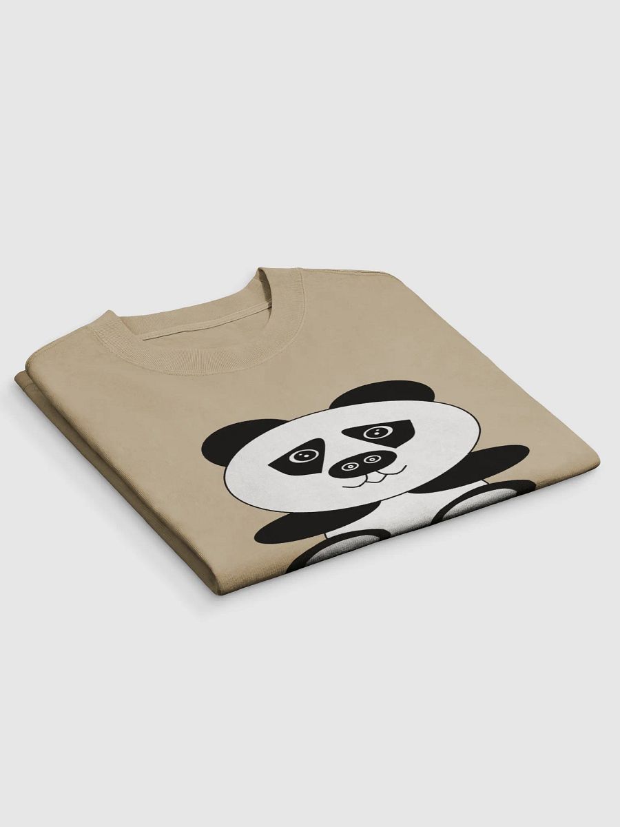 Minimalist Panda Line Art Oversized T-Shirt product image (9)