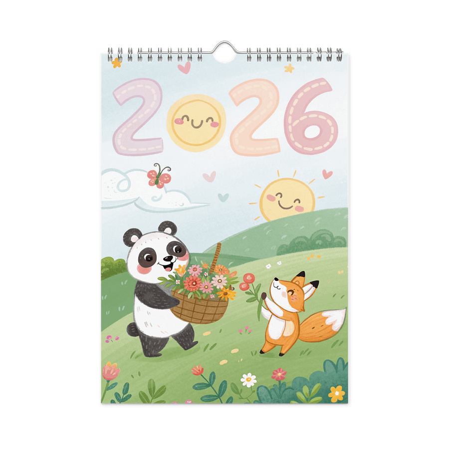 ADORABLE ANIMALS WALL CALENDAR 2026 product image (3)