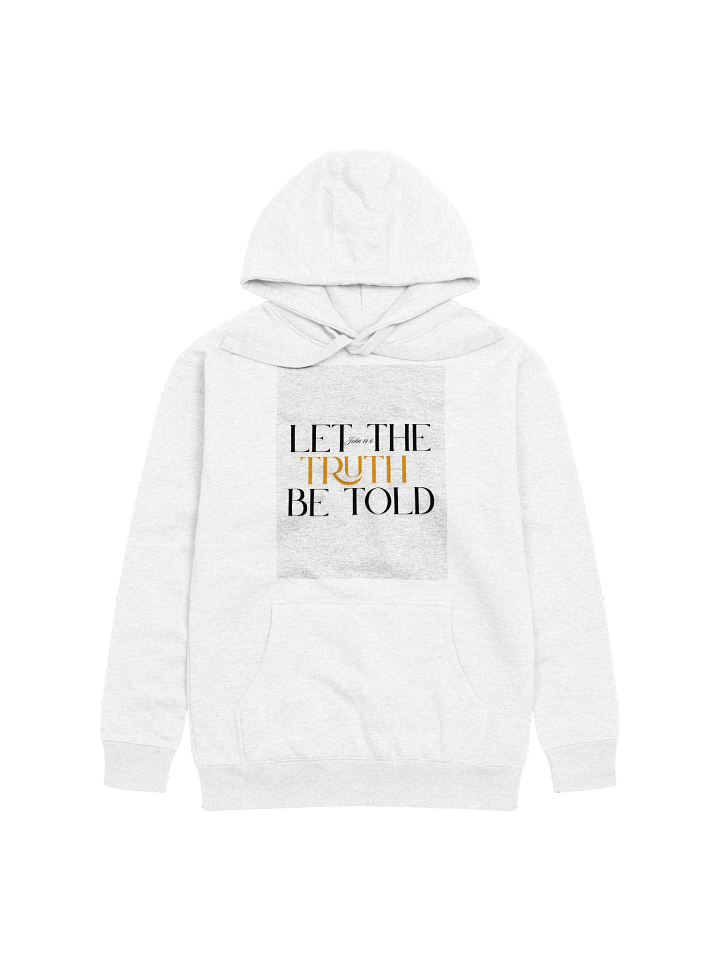 GOLD TRUTH HOODIE- WHITE product image (1)