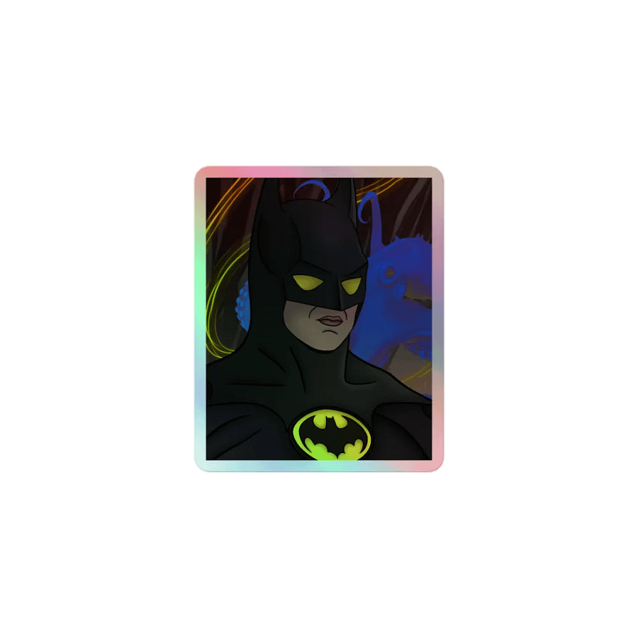 The winged crusader Holographic Sticker product image (1)
