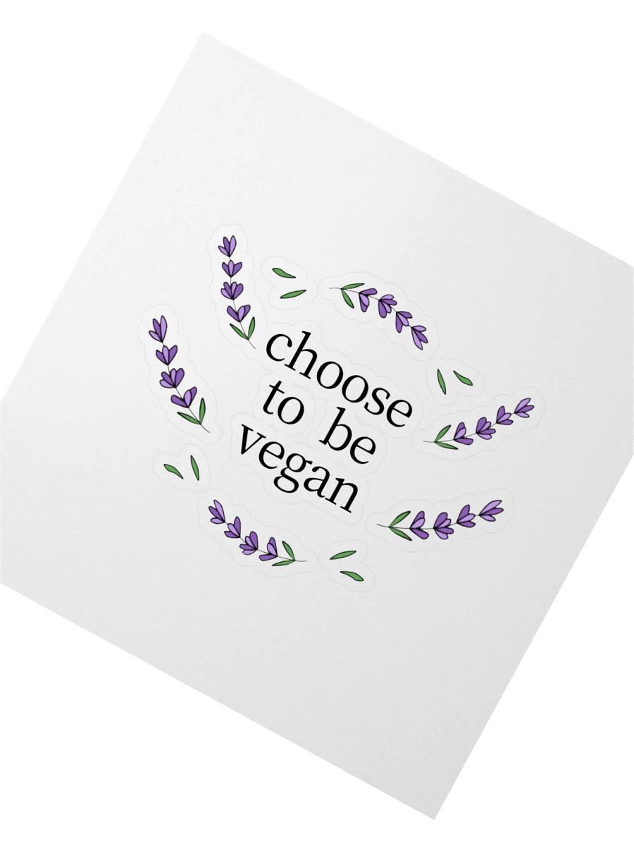 “Choose to be Vegan” Fun Sticker product image (2)