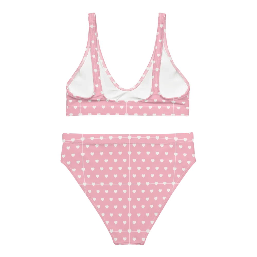 Pastel Heart Seamless Pattern High Waisted Bikini - V6 product image (5)
