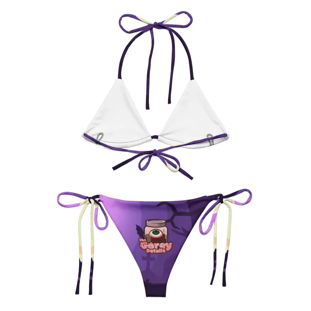 All-Over Print Recycled String Bikini product image (3)