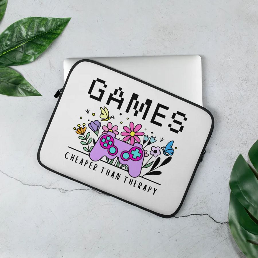 Cheaper Than Therapy Laptop Case product image (2)