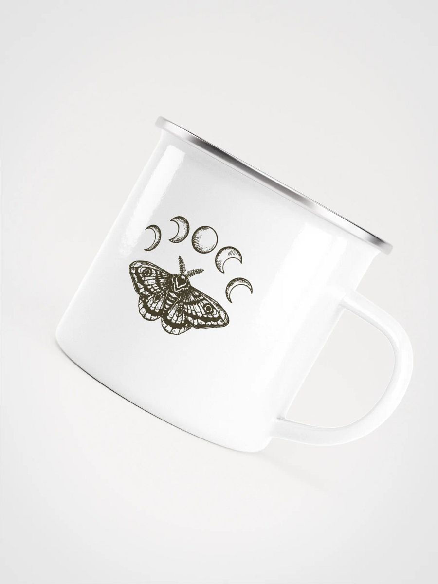 “Moth Rituals” – Enamel Camp Mug product image (5)