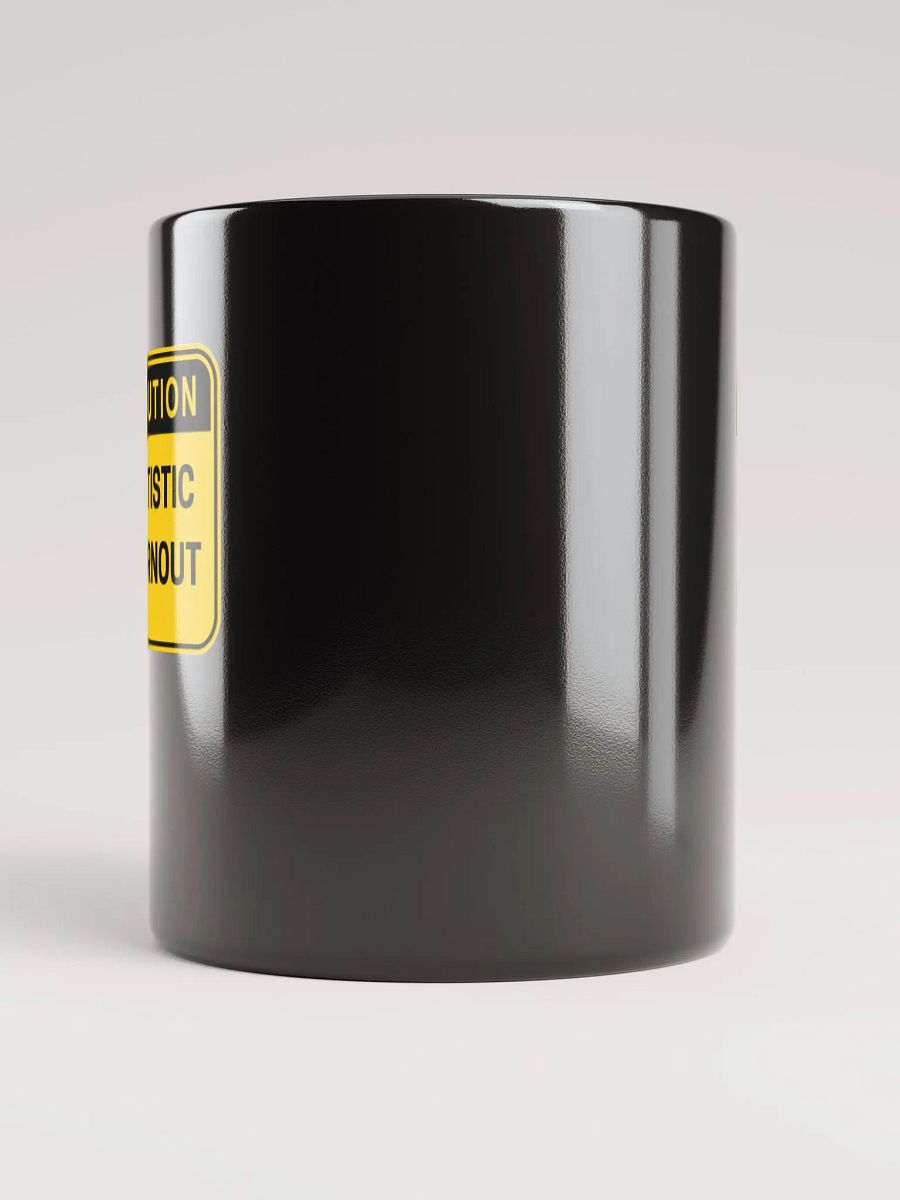 CAUTION: ASD BURNOUT glossy black mug product image (2)