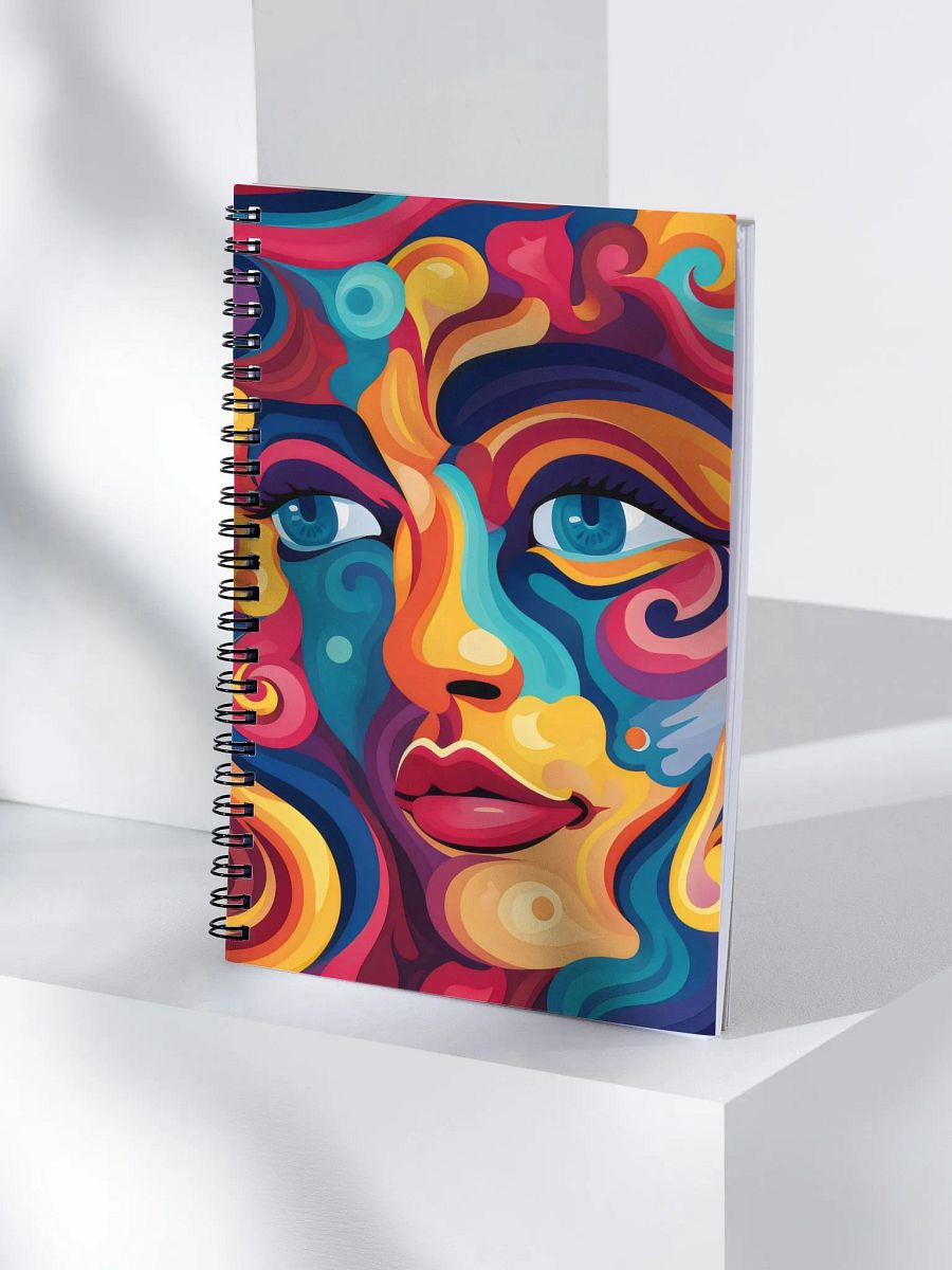 Swirling Portrait Spiral Notebook product image (4)