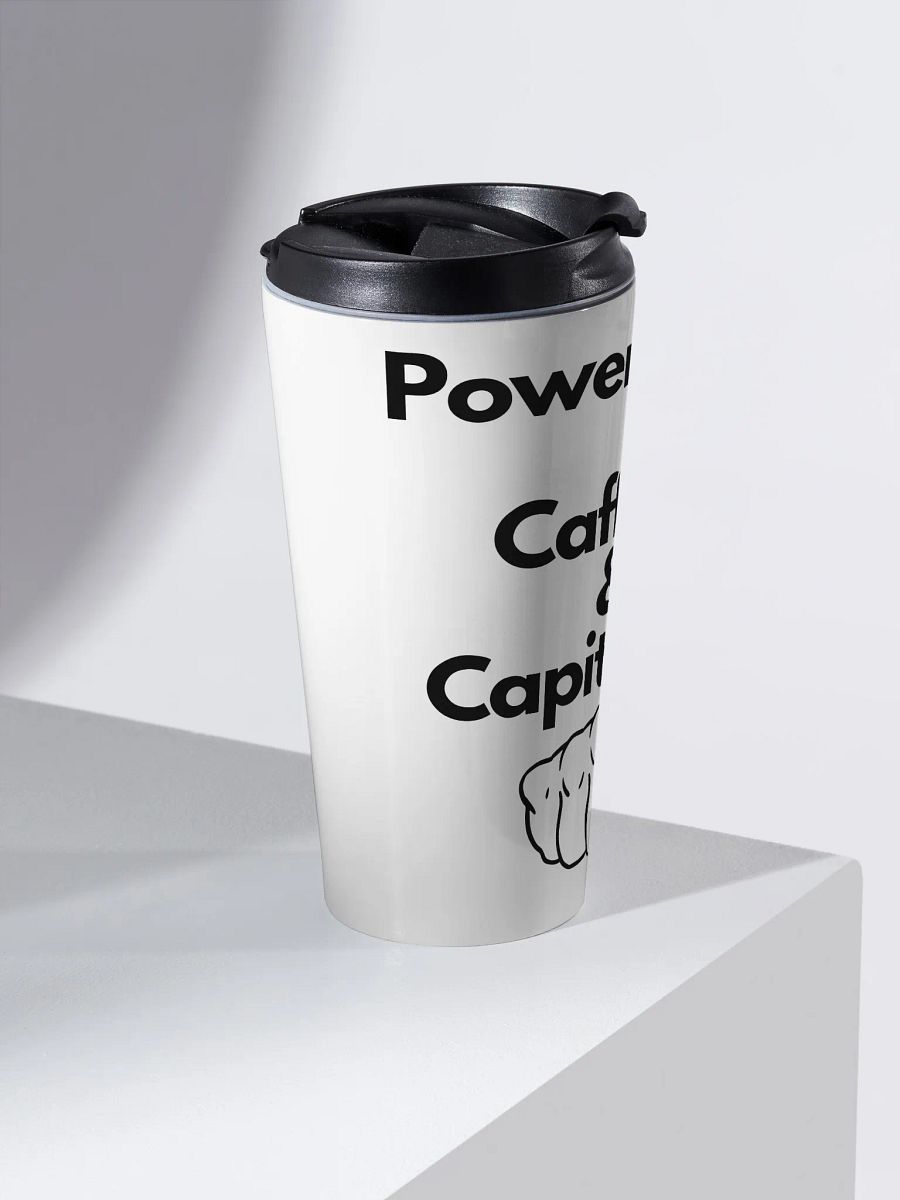 POWERED BY CAFFEINE & CAPITALISM MUG product image (2)