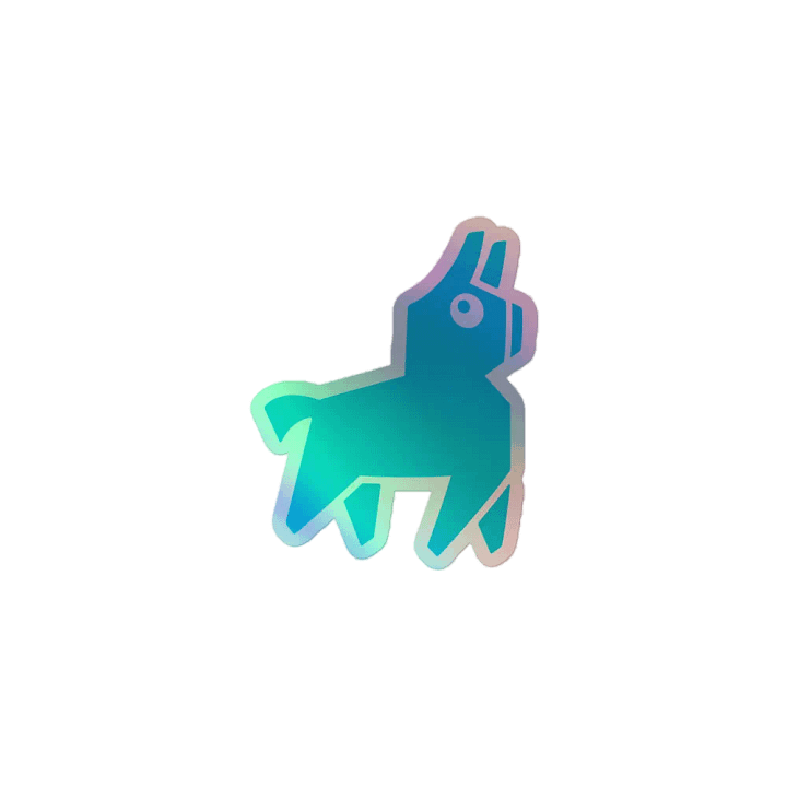 Radio Llama Holographic Sticker Set product image (1)