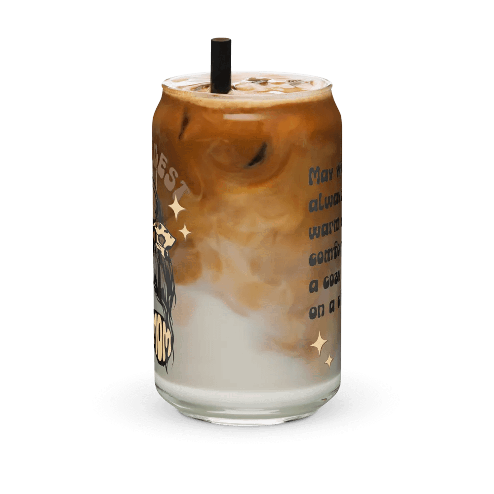 Godmother proposal birthday gift retro iced coffee cup with lid and straw product image (7)
