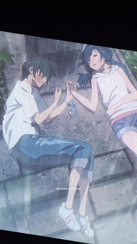 Show me the better sync than this, It’s my dream to saw this movie (Weathering With You) in theater and it comes true finally...