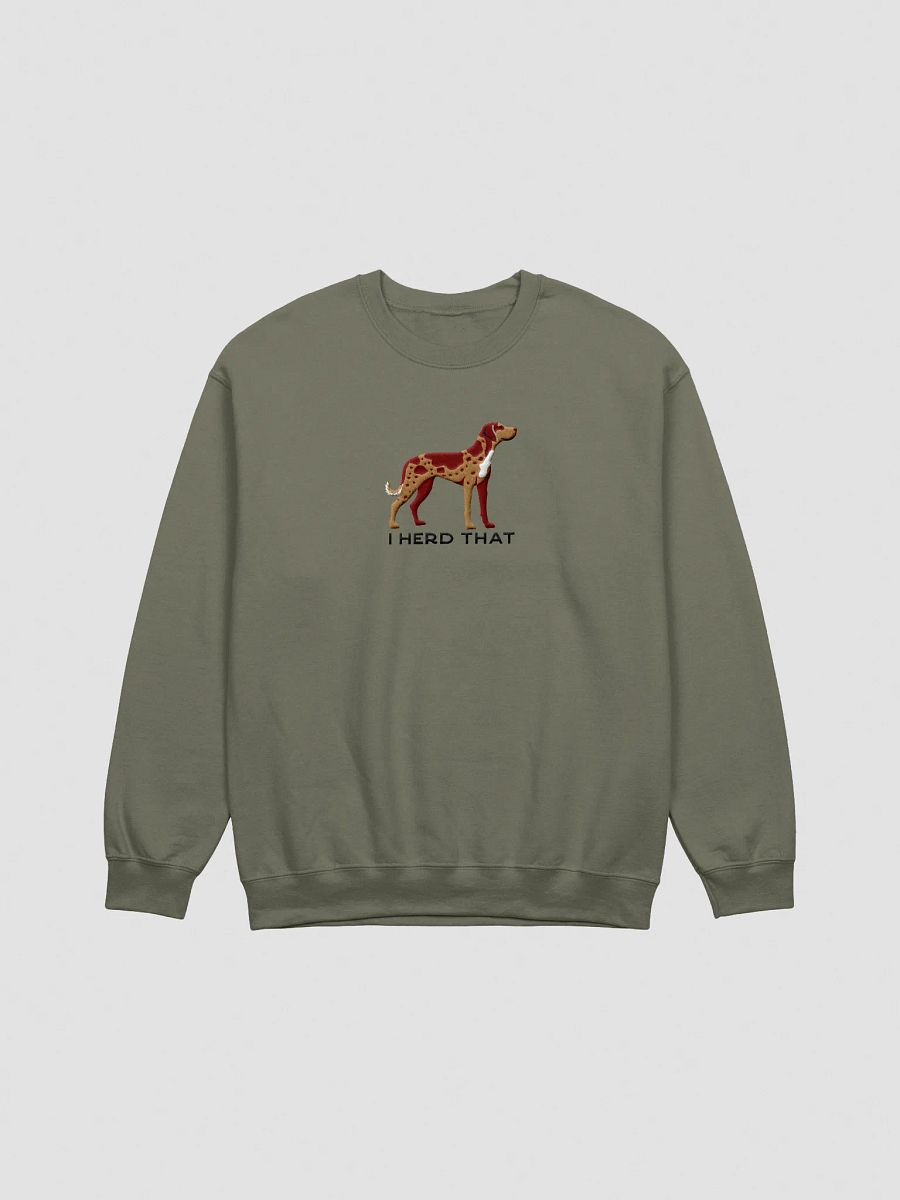 I Herd That Sweatshirt (Embroidered) of a Catahoula Leopard Dog(Red Leopard) product image (7)